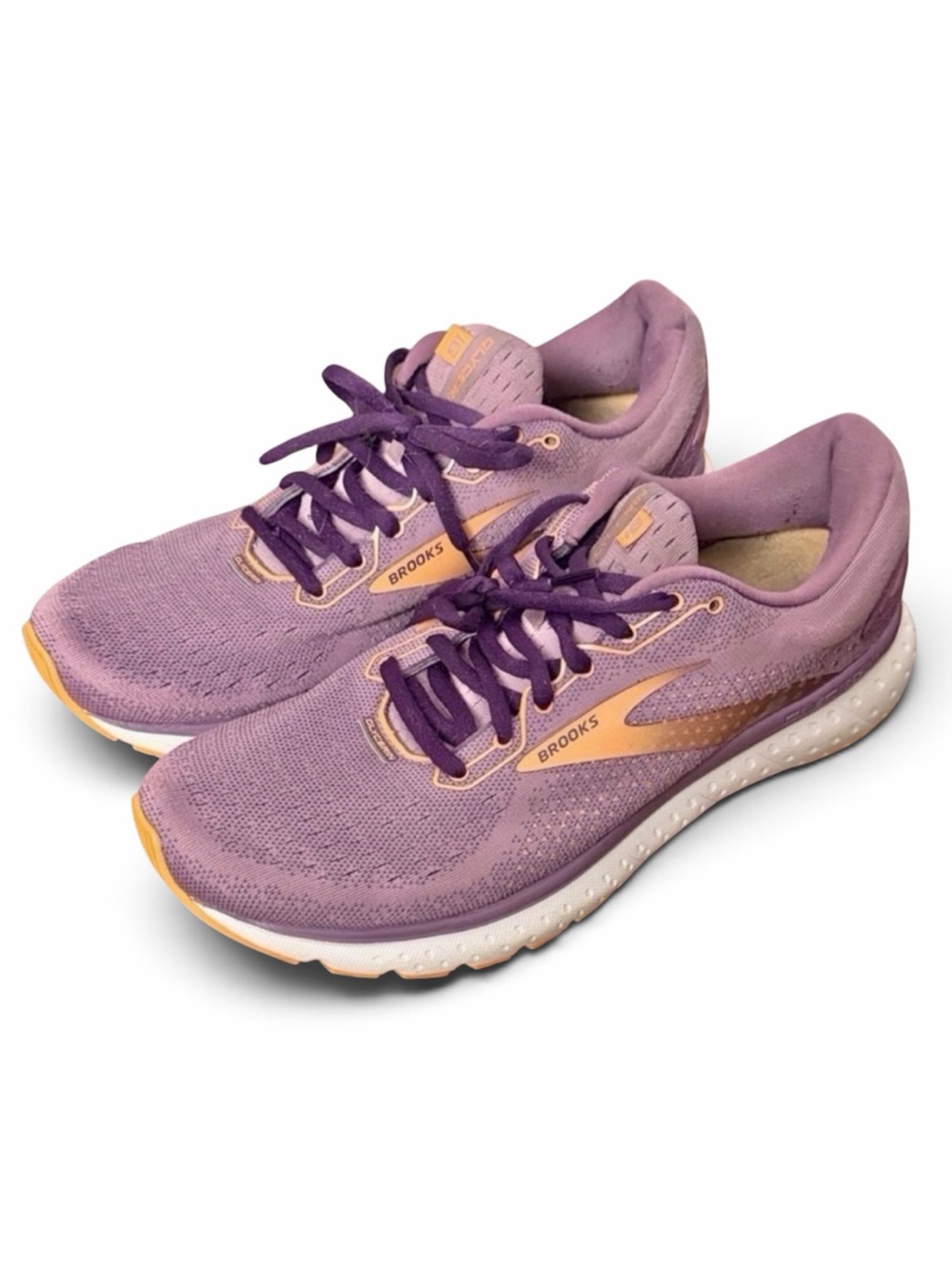 Brooks Women's Purple and Peach Glycerin 18 Running Shoes Size 10.5